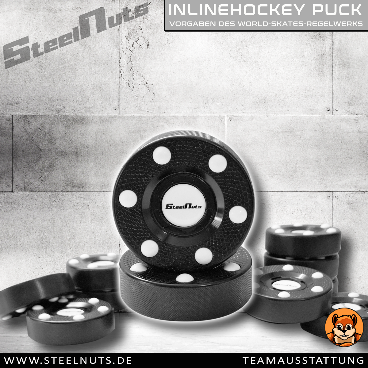 Inlinehockey Puck offiziell World Skates